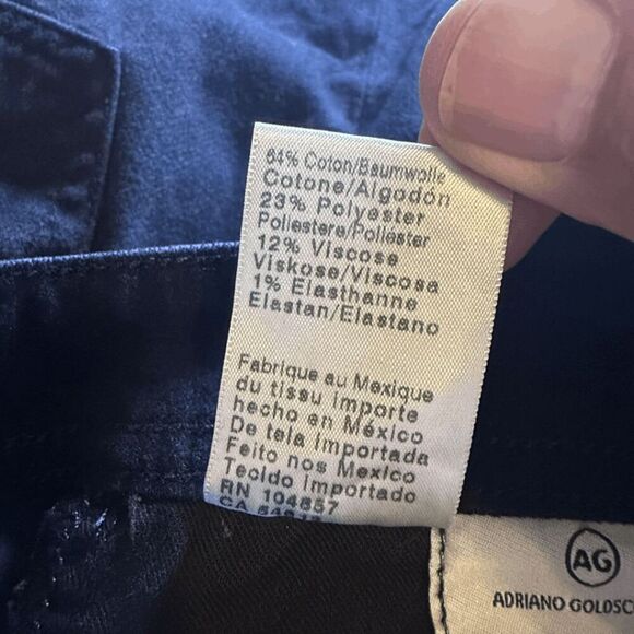 AG Adriano Goldschmied Men's The Everett Slim Straight Jeans Black Size 33x34 - Picture 4 of 8